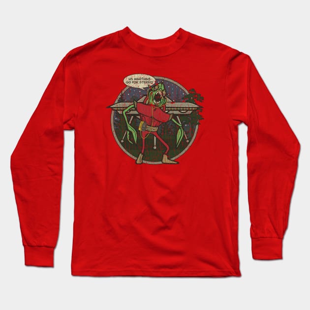 Us Martians Go For Stereo 1980 Long Sleeve T-Shirt by JCD666